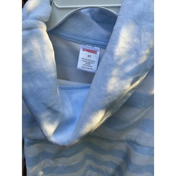 Gymboree Sz 5T Blue White‎ Stripe Girls Dress - Picture 2 of 3